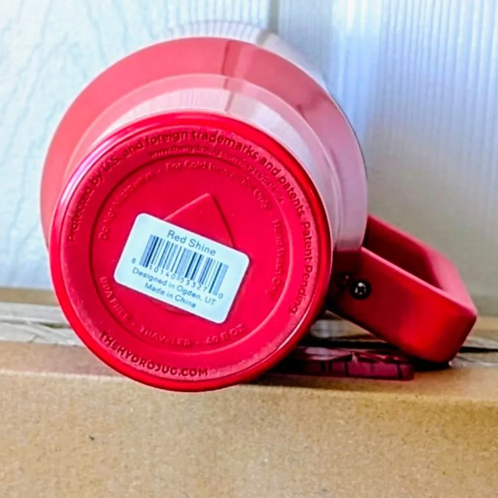 NWT LIMITED EDITION HydroJug 40oz Traveler, ❤️ RED SHINE ❤️ - Picture 7 of 8